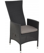 ENCORE Set mobilier terasa gradina, masa si 4 scaune cu spatar reglabil