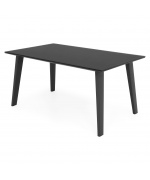Set 6 scaune si masa exterior ALBACETE GOLF L.152 l.90 H.75 negru auriu