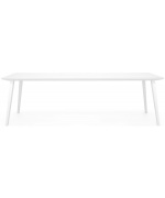 Set 8 scaune si masa exterior ALBACETE SORIA L.240 l.100 H.75 alb kaki