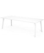 Set 8 scaune si masa exterior ALBACETE SORIA L.240 l.100 H.75 alb kaki