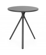 Set 2 scaune si masa exterior ELVAS GOLF H.74 D.60 negru auriu