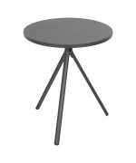Set 2 scaune si masa exterior ELVAS GOLF H.74 D.60 negru auriu