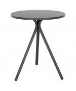 Set 2 scaune si masa exterior ELVAS GOLF H.74 D.60 negru auriu