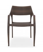 Set 2 scaune si masa exterior ELVAS GOLF H.74 D.60 negru auriu