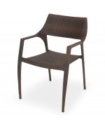 Set 2 scaune si masa exterior ELVAS GOLF H.74 D.60 negru auriu
