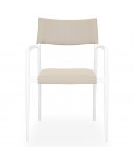 Set 2 scaune si masa exterior ELVAS SORIA H.74 D.60 alb kaki