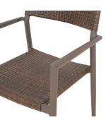 Scaun gradina superpozabil Soria 59.5x55x85.5cm maro-auriu Scaun gradina superpozabil Soria 59.5x55x85.5cm maro-auriu