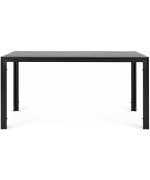 Set Masa dreptunghiulara mica si 6 scaune ENCORE  negru/gri