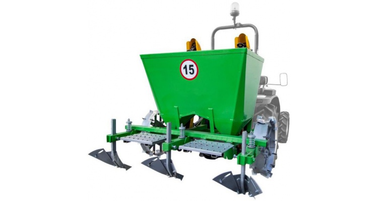 Masina de plantat cartofi 2 randuri-tractor 15 / 26CP kivi.ro