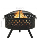 Vatra de foc cu vatrai XXL,68 cm