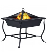 Ladita de foc neagra 45x45x45 cm