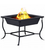 Ladita de foc neagra 45x45x45 cm