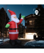 Mos Craciun gonflabil, LED, 600 cm XXL