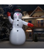 Om de zapada gonflabil pentru Craciun cu LED, IP44,600 cm, XXL