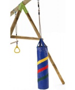 Leagan din lemn pentru 4 copii Capuchin® Plum