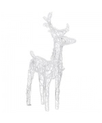 Decoratiune de Craciun cu reni si sanie, 280x28x55, acril