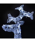 Decoratiune de Craciun ren, 90 leduri, 60x16x100 cm, acril
