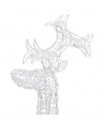 Decoratiune de Craciun ren, 90 leduri, 60x16x100 cm, acril