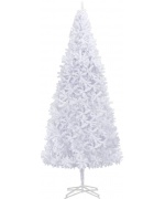Brad de Craciun artificial, alb, 500 cm