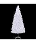Brad de Craciun artificial, alb, 500 cm