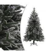 Pom de Craciun artificial cu zapada, verde, 240 cm, PVC