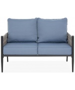 Set mobilier DOCKVIEW gradina/terasa, 2 fotolii, canapea si masuta