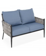 Set mobilier DOCKVIEW gradina/terasa, 2 fotolii, canapea si masuta