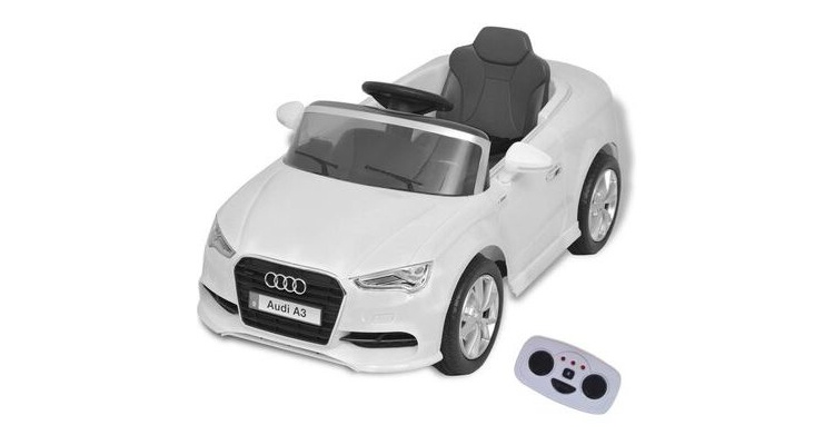 Masina electrica Audi A3 cu telecomanda, alb Alti producatori