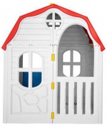 Casuta de joaca pliabila copii cu usa si ferestre functionale