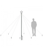 Cascada lumini pom Craciun 2,5 m interior/exterior 400 leduri