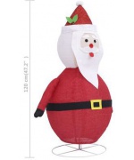 Figurina Mos Craciun decorativa Craciun LED tesatura lux 120 cm