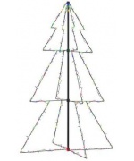 Brad Craciun conic, 200 LED-uri, 98x150 cm, interior & exterior