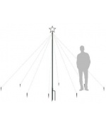 Cascada lumini pentru brad de Craciun 400 LED-uri colorat 2,5 m