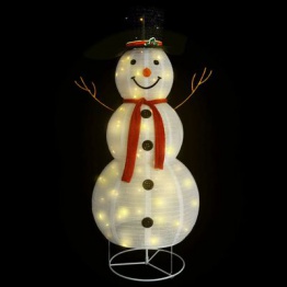 Figurina om de zapada decorativ Craciun LED tesatura lux 180 cm