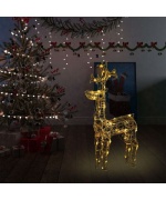 Decoratiune de Craciun ren, 90 leduri, 60x16x100 cm, acril