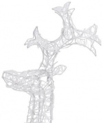 Decoratiune de Craciun ren, 90 leduri, 60x16x100 cm, acril