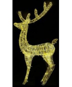 Ren de Craciun, 250 LED-uri, alb cald, 180 cm, acril, XXL