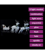 Urs polar gonflabil de Craciun cu LED, 1,8 m, interior/exterior