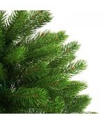 Set pom de Craciun artificial LED-uri&globuri, verde, 90 cm