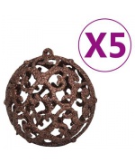 Set pom de Craciun artificial LED-uri&globuri, verde, 90 cm