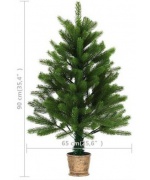 Set pom de Craciun artificial LED-uri&globuri, verde, 90 cm