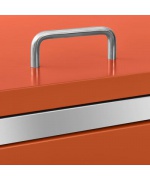 Magazie pentru doua pubele, 138x77,5x115,5 cm, otel inoxidabil