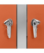 Magazie pentru doua pubele, 138x77,5x115,5 cm, otel inoxidabil