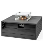 Masa Cocoon cu arzator patrat din aluminiu