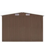 Sopron de gradina, maro, 257x779x181 cm, otel zincat