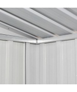 Magazie de gradina, maro, 257 x 205 x 178 cm, otel