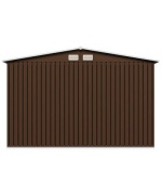 Magazie de gradina, maro, 257 x 205 x 178 cm, otel