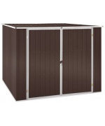 Sopron de gradina, maro, 195 x 198 x 159 cm, otel galvanizat