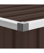 Sopron de gradina, maro, 195 x 198 x 159 cm, otel galvanizat