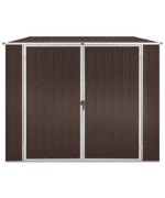 Sopron de gradina, maro, 195 x 198 x 159 cm, otel galvanizat